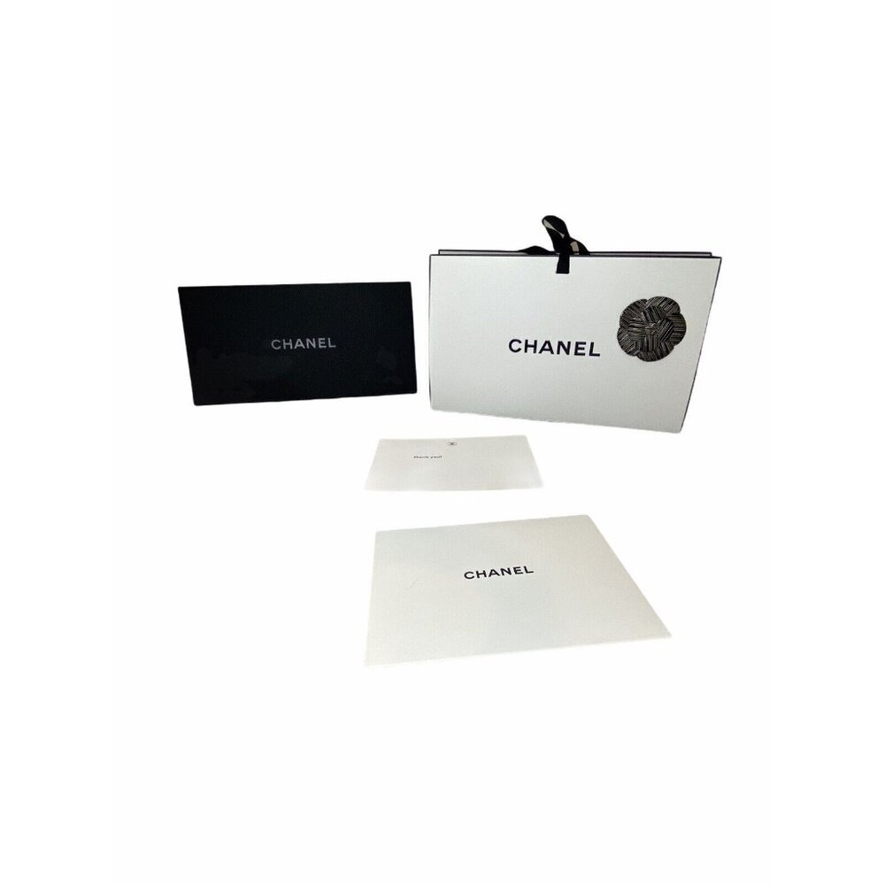 Auth Chanel Gift Paper Bag Camelia Flower Thank You Note Envelope letter Sleeve